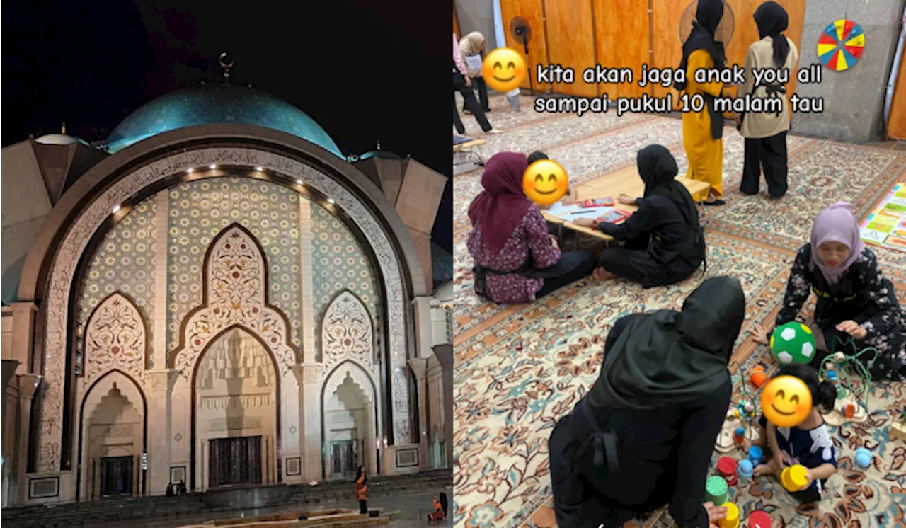 [Foto] Masjid Wilayah Persekutuan Sedia Khidmat Jaga Anak Ketika Solat Tarawih