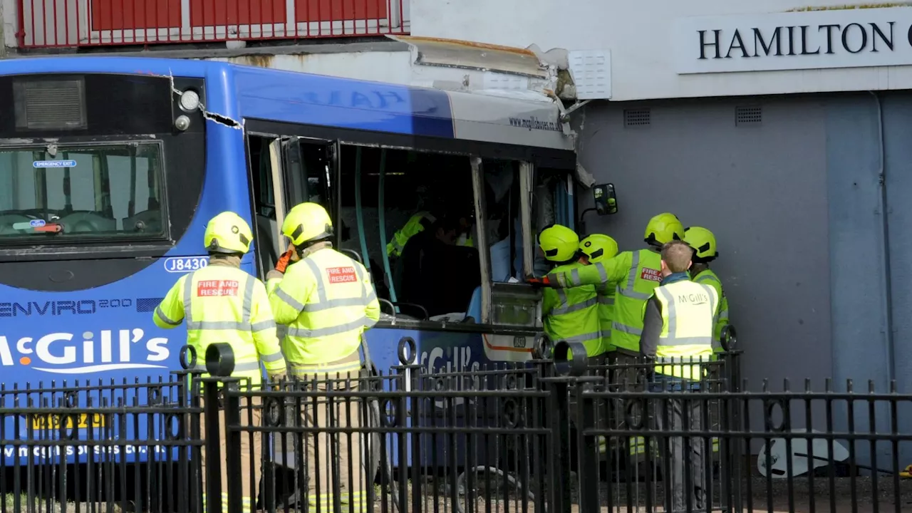 Bus Crashes into Block of Flats in Paisley