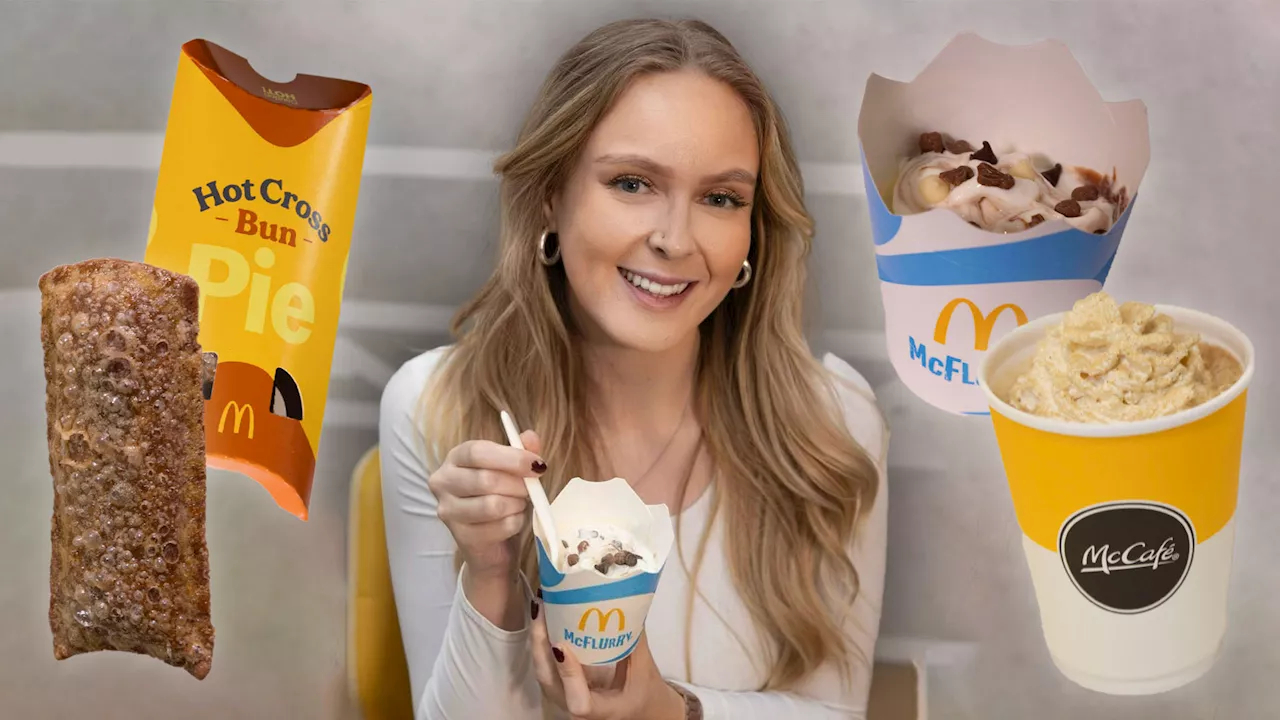 McDonald's Introduces New Menu Items Including Galaxy Truffle Bunny McFlurry and Hot Cross Bun Pie