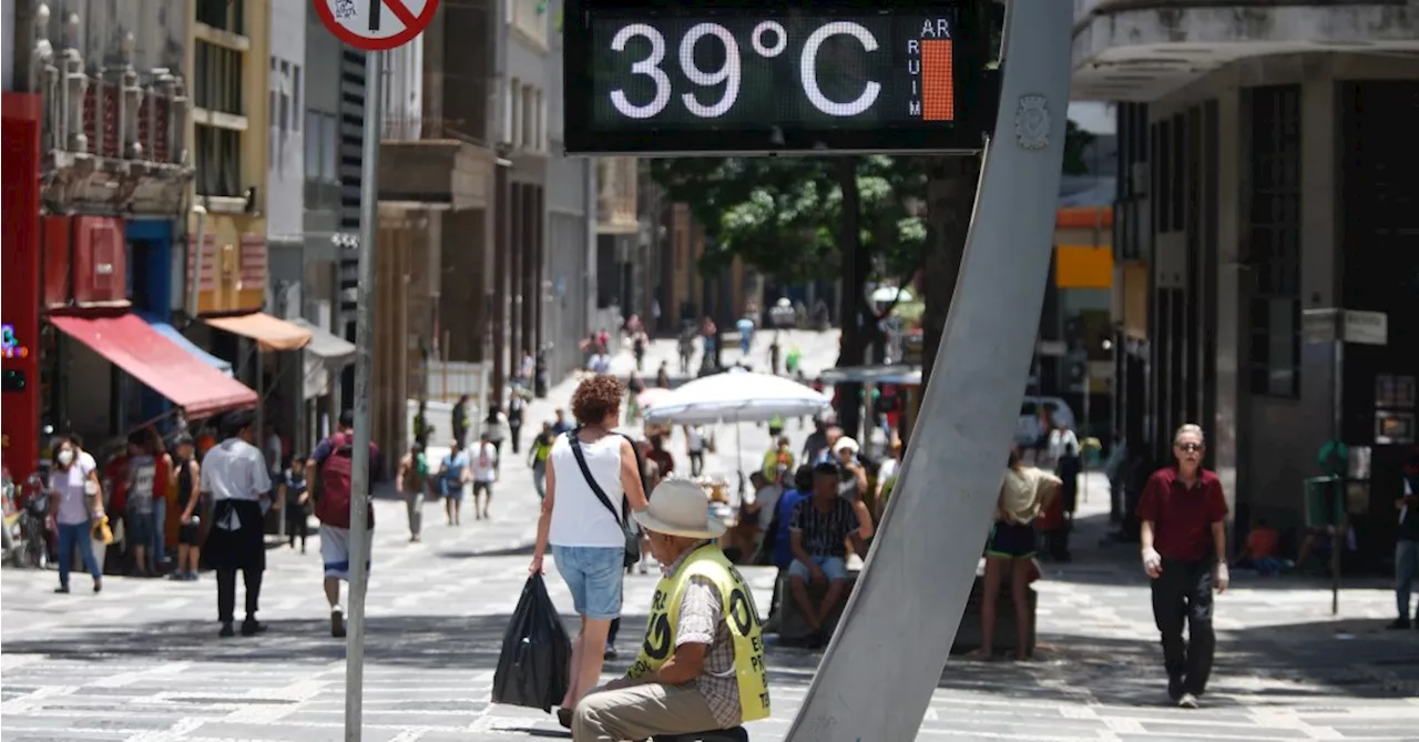 Onda de calor deve provocar temperaturas de até 40°C em cinco estados