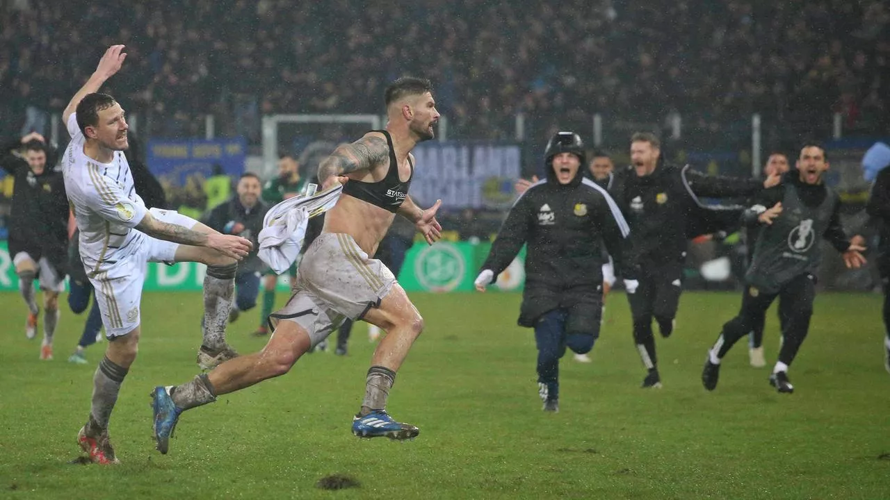 DFB-Pokal: Gladbach besiegt: Saarbrücken im Halbfinale