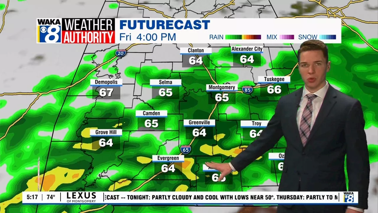 Warmer with sunshine Thursday, rain and storms likely Friday