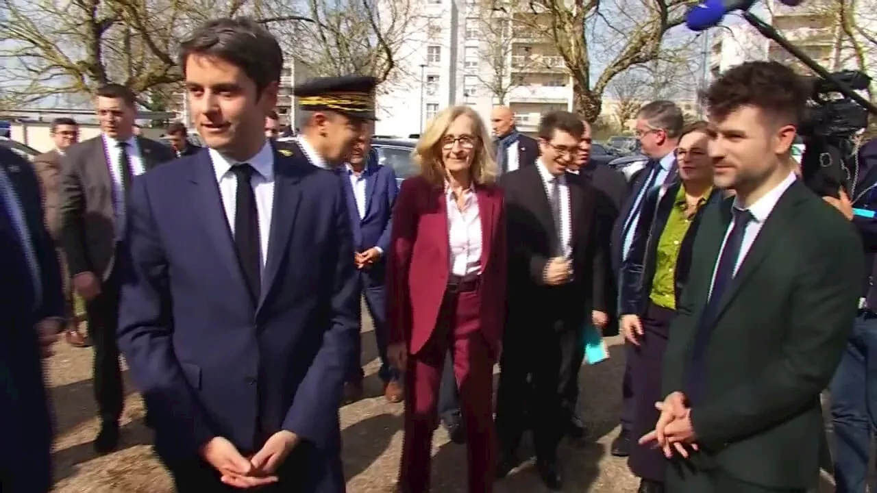 Suivez le déplacement de Gabriel Attal et Nicole Belloubet dans un collège de Chartres