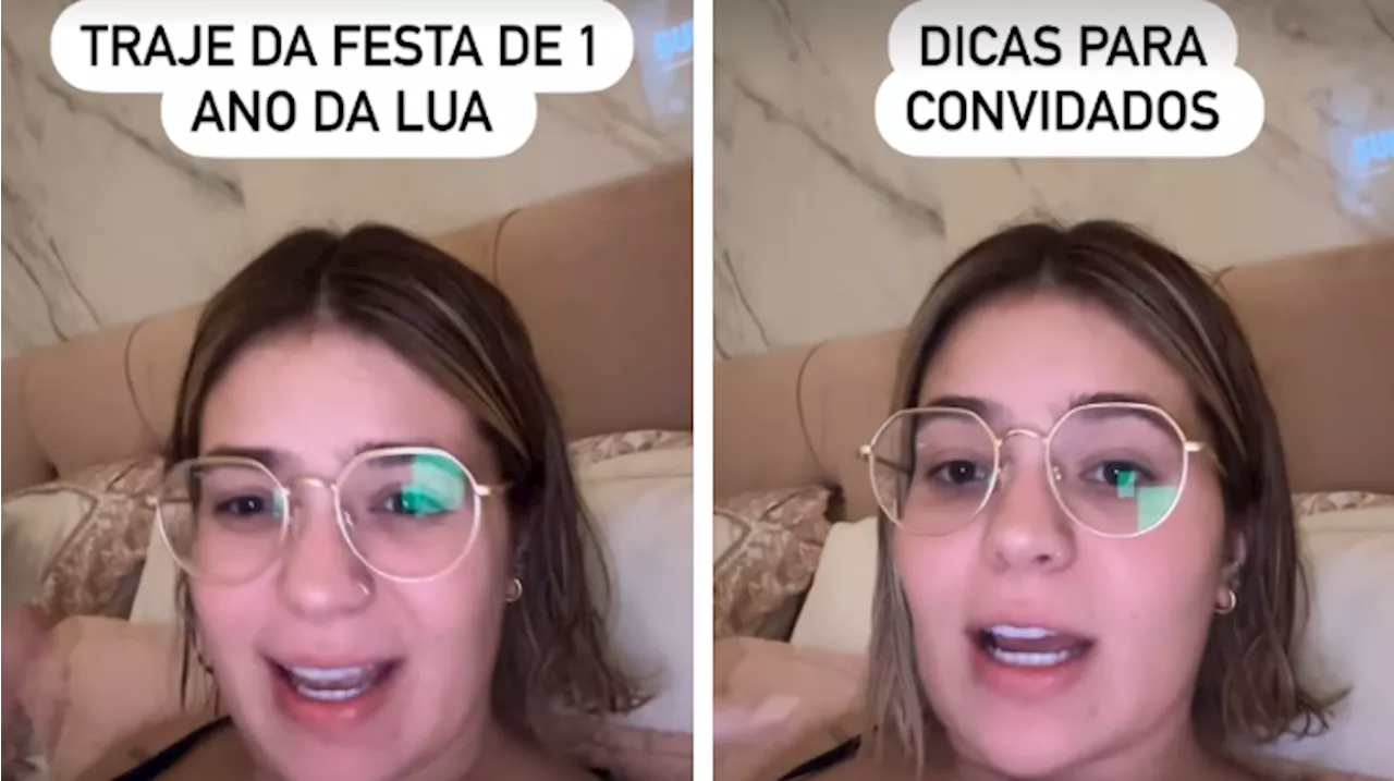 Viih Tube divulga temas dos trajes de convidados para “festão” da filha Lua