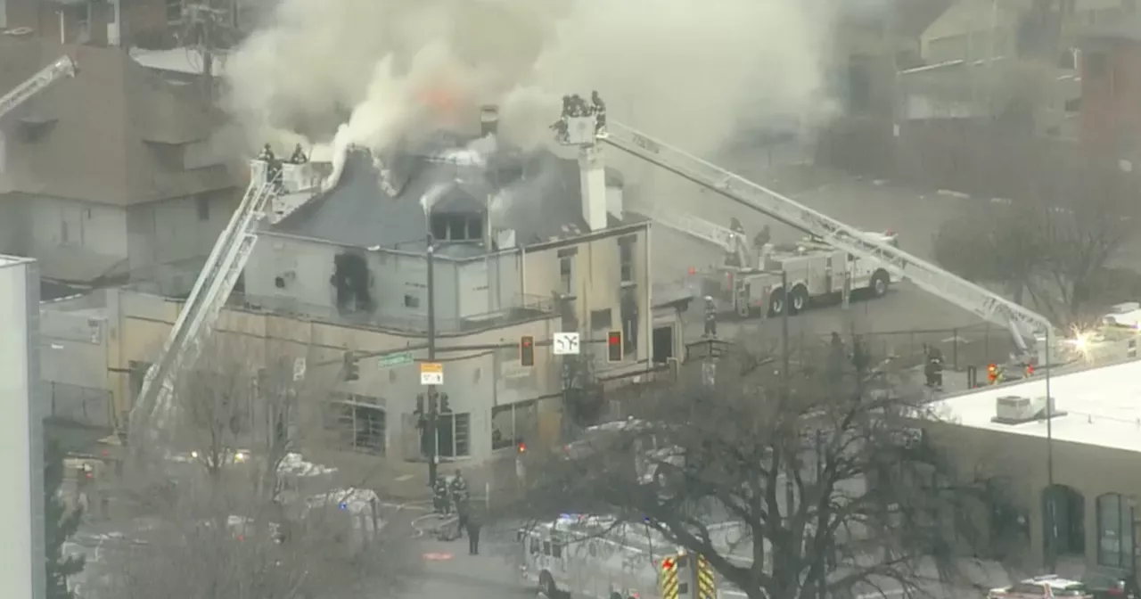 Multiple Denver Fire crews battling abandoned building fire in city's Cheesman Park neighborhood