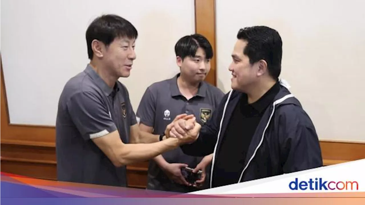 Erick Thohir Ungkap Hasil Diskusi dengan Shin Tae-yong