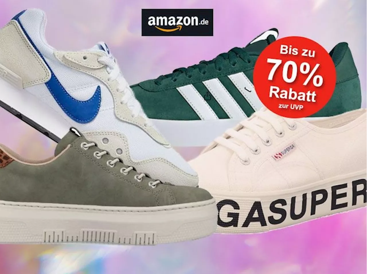 Mega Sneaker Sale bei Amazon: Spare bis zu 70% auf Marken wie Reebok, Nike, Puma, adidas, Skechers u.v.m. |