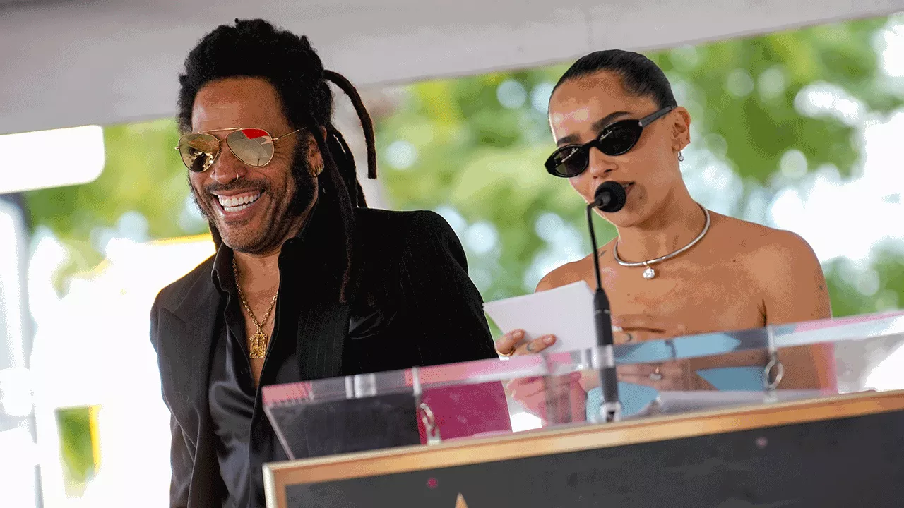 Zoë Kravitz roasts Lenny Kravitz at his Walk of Fame ceremony