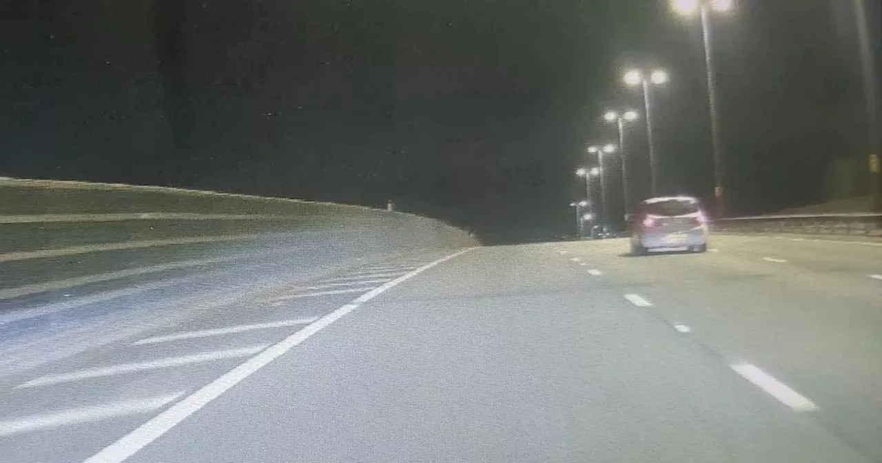 Driver arrested after 'doing 50km/h on motorway' during middle of night