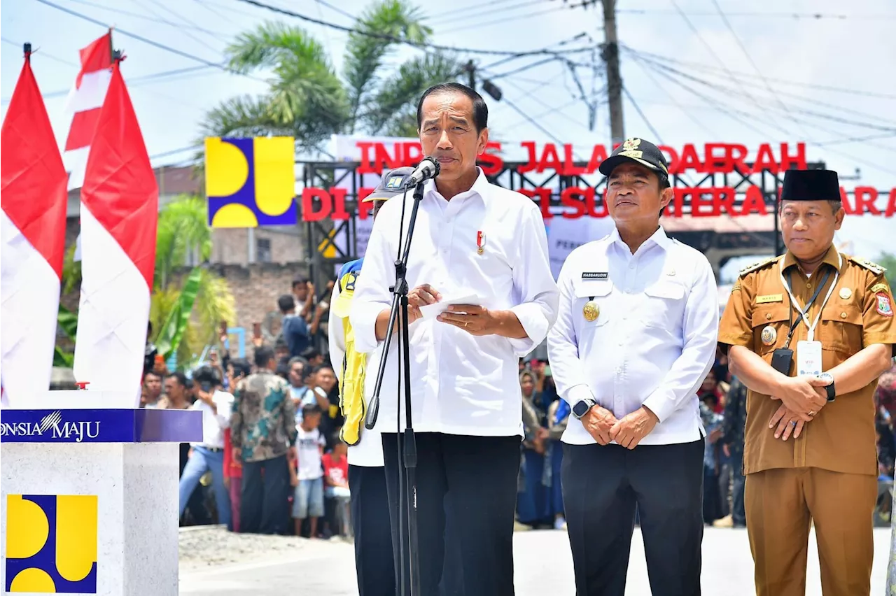 Jokowi Resmikan Pembangunan Jalan Daerah di Sumut Senilai Rp 868 Miliar