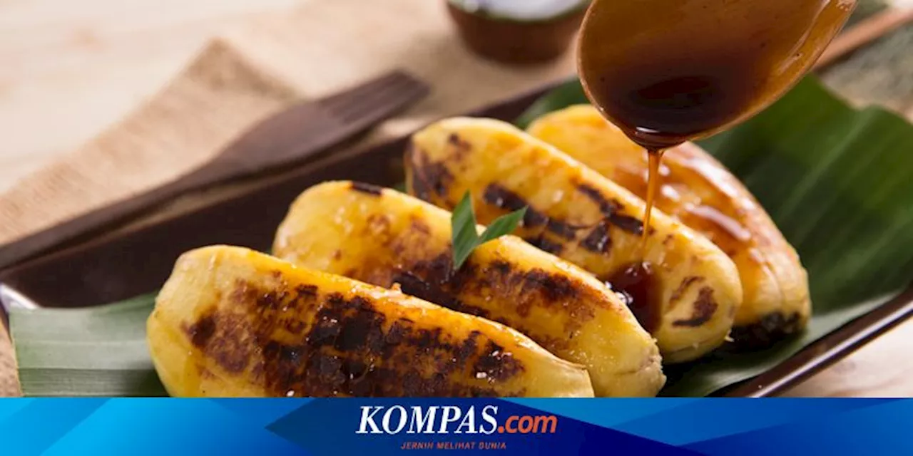 Resep Pisang Panggang Mentega Saus Kurma, Takjil Tidak Digoreng