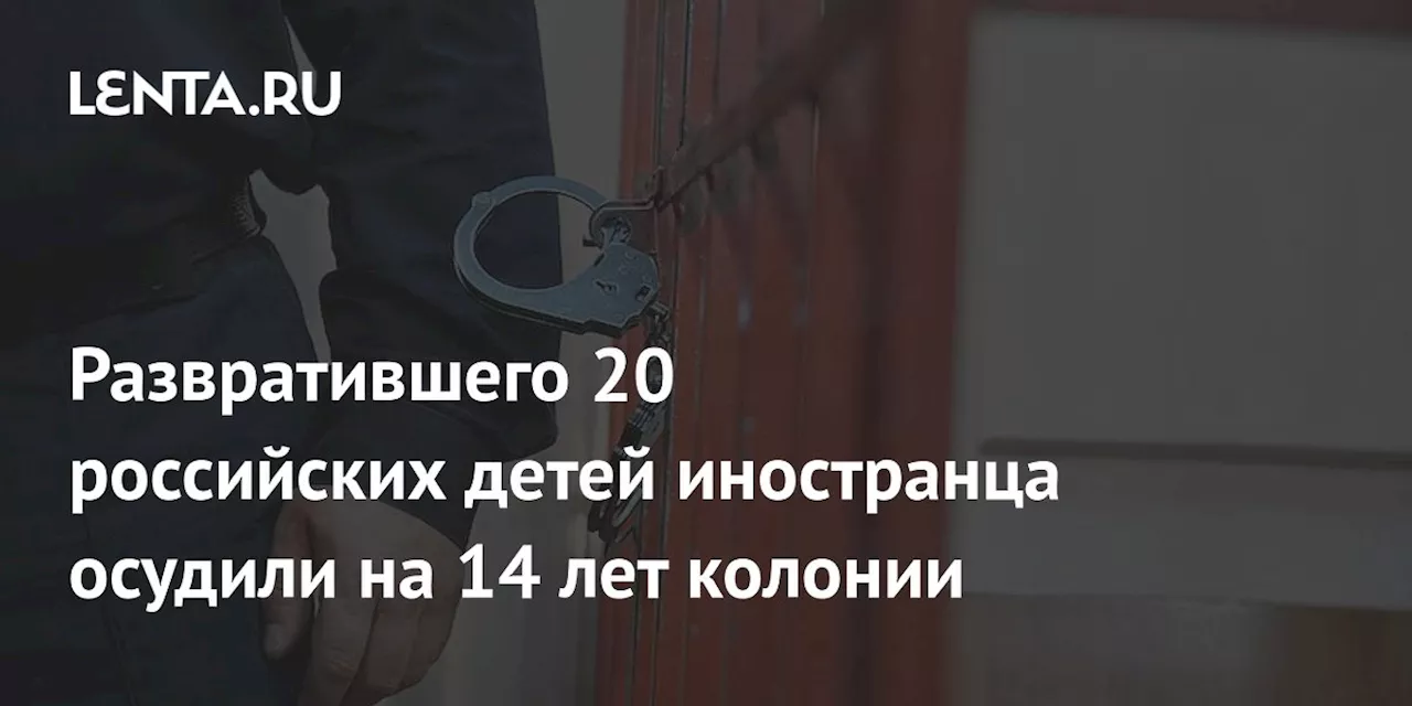 Развратившего 20 российских детей иностранца осудили на 14 лет колонии