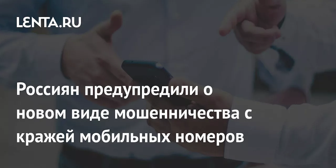 Россиян предупредили о новом виде мошенничества с кражей мобильных номеров