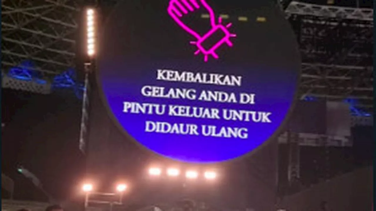 Coldplay Rilis Daftar Negara yang Mengembalikan Wristband Recycling