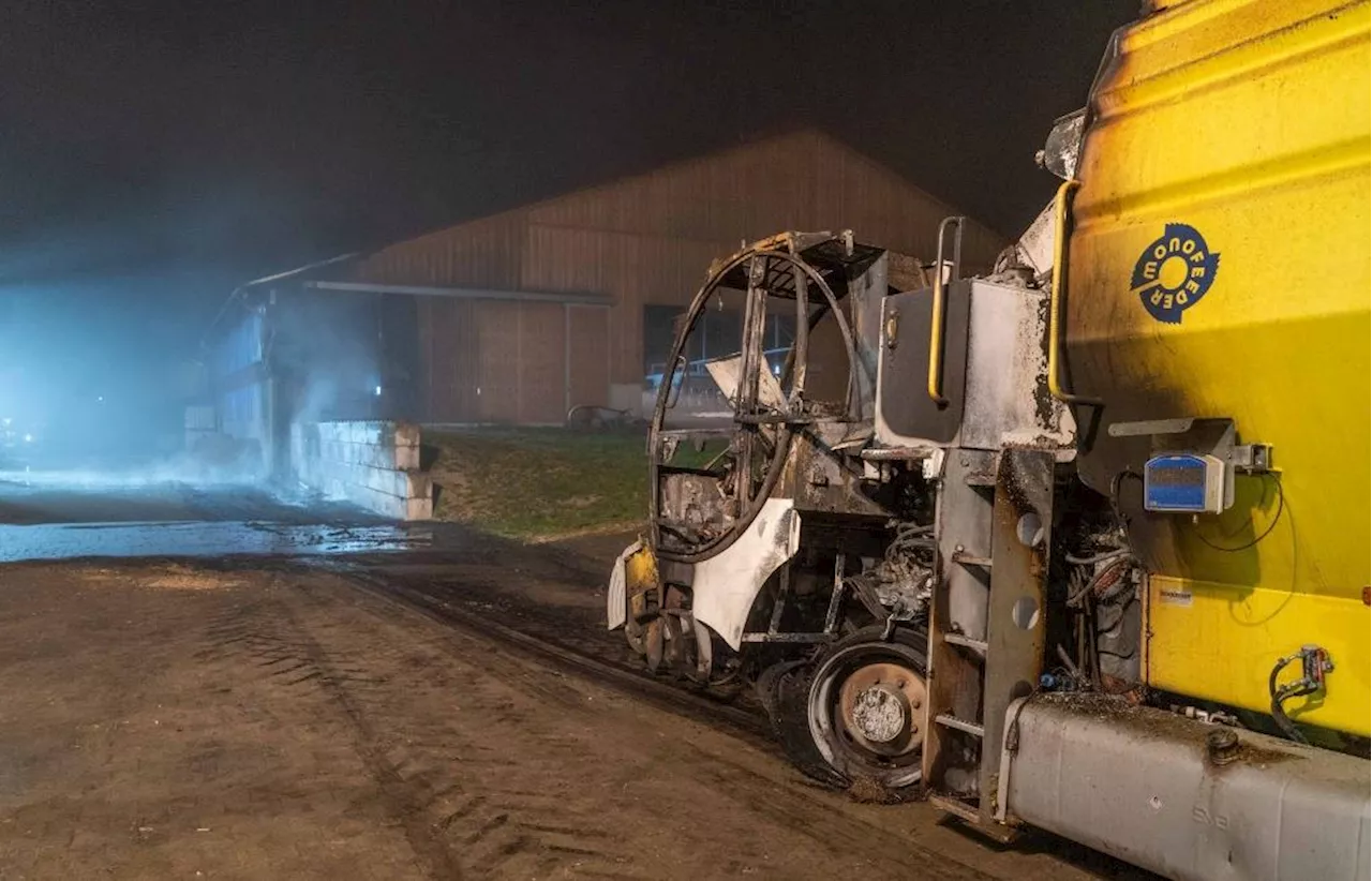 Nächtlicher Einsatz: Feuerwehr Dietfurt rettet hunderte Rinder vor den Flammen