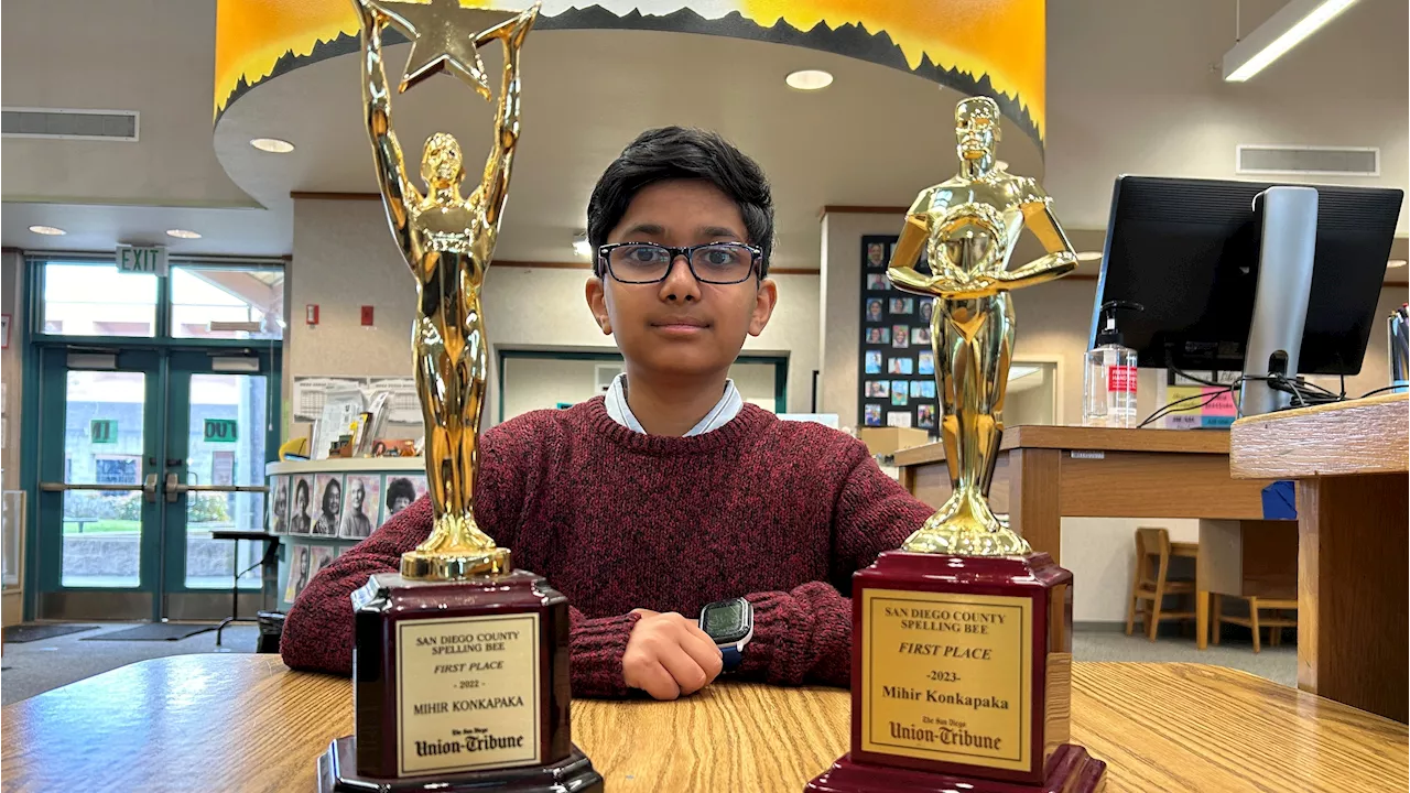 San Diego County spelling bee champ attempts 3rd straight win