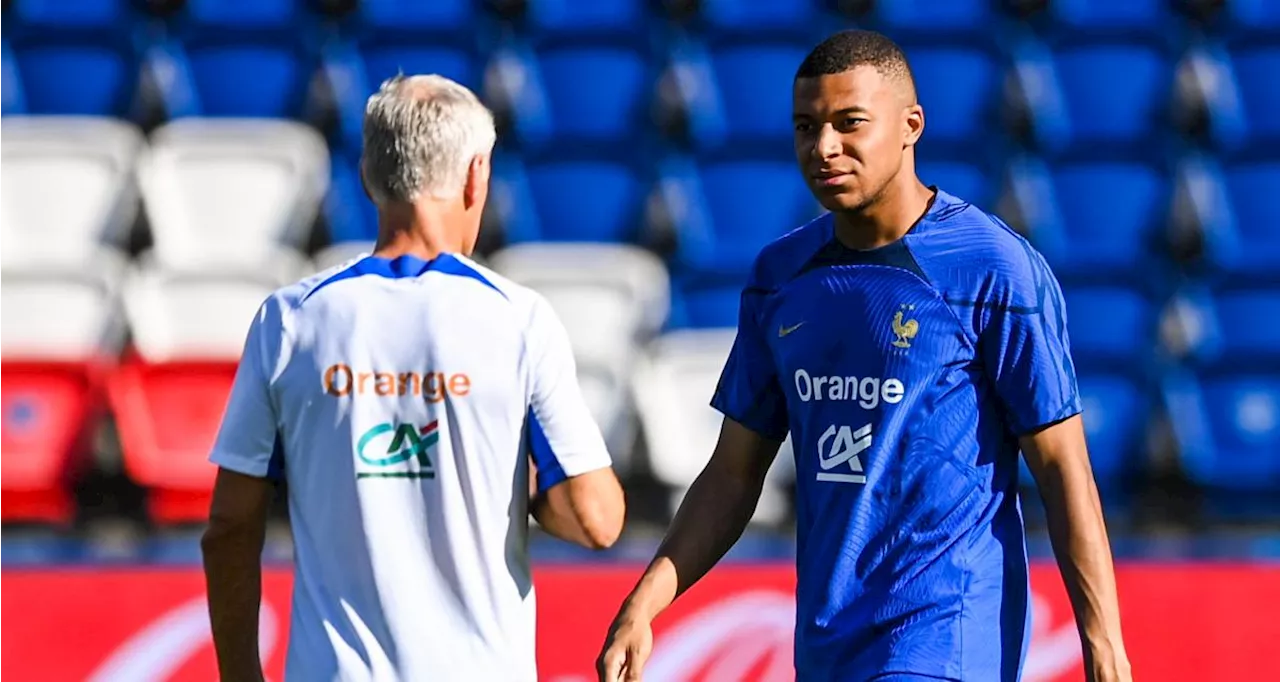 Équipe de France : Deschamps ironise en voyant Mbappé sur le banc