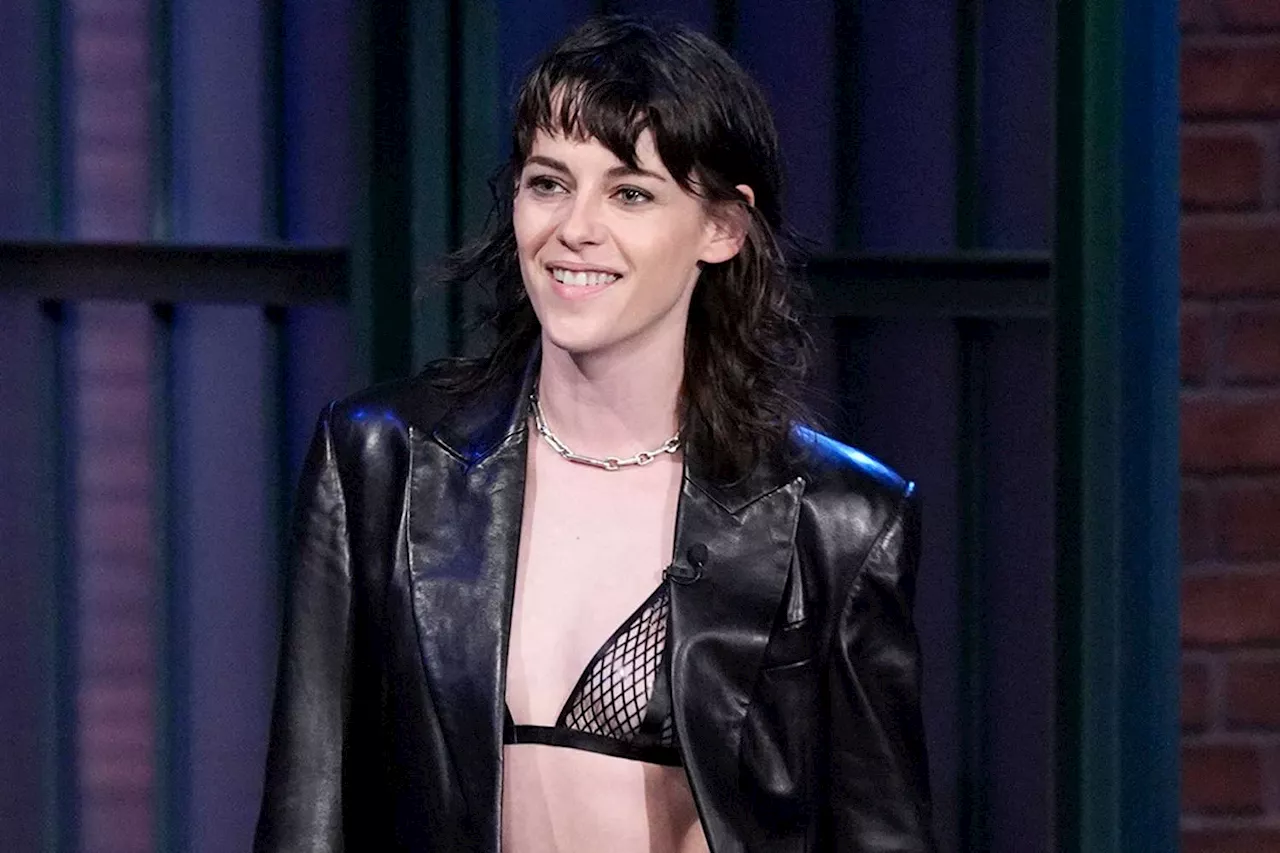 Kristen Stewart Swaps Stilettos for Sneakers at Late Night Appearance — See the Photos!