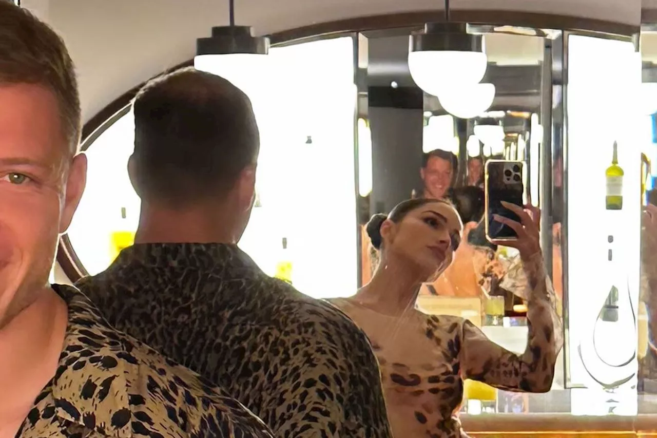 Olivia Culpo and Christian McCaffrey Get Catty in Matching Leopard Print Looks: See Their Twinning Moment