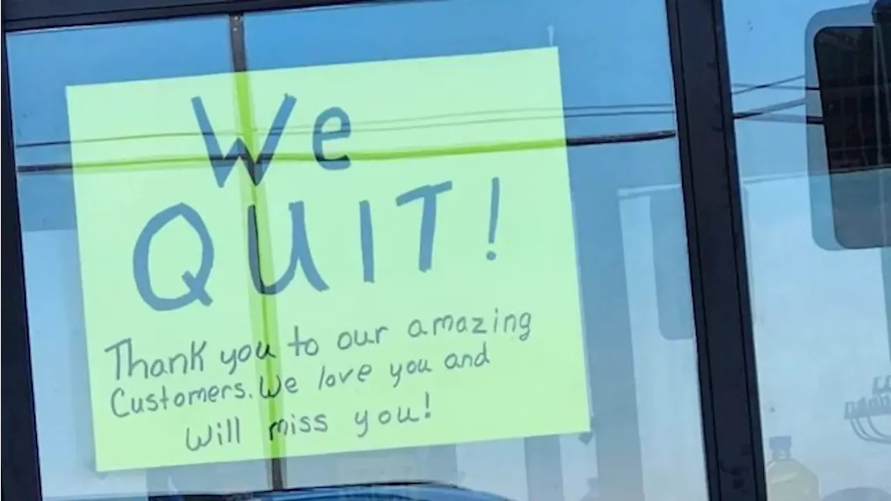 Store briefly shuts down after entire staff quits over seven-day weeks