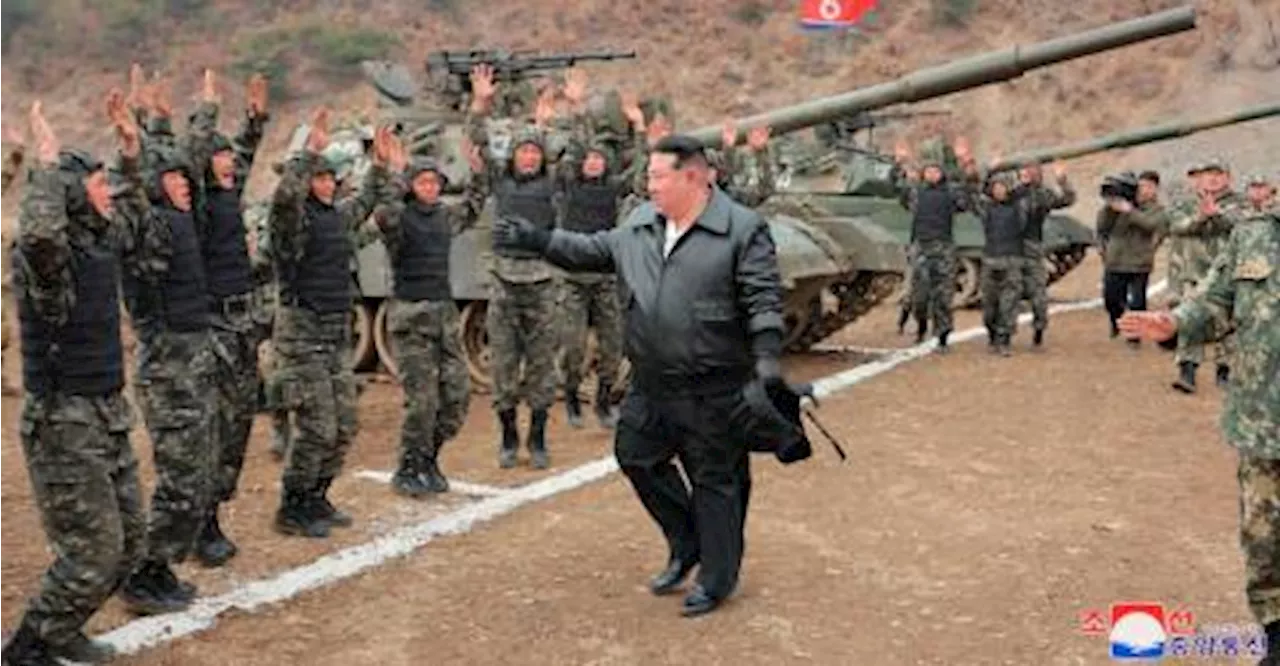 Kim Jong Un test drives N. Korea’s new battle tank