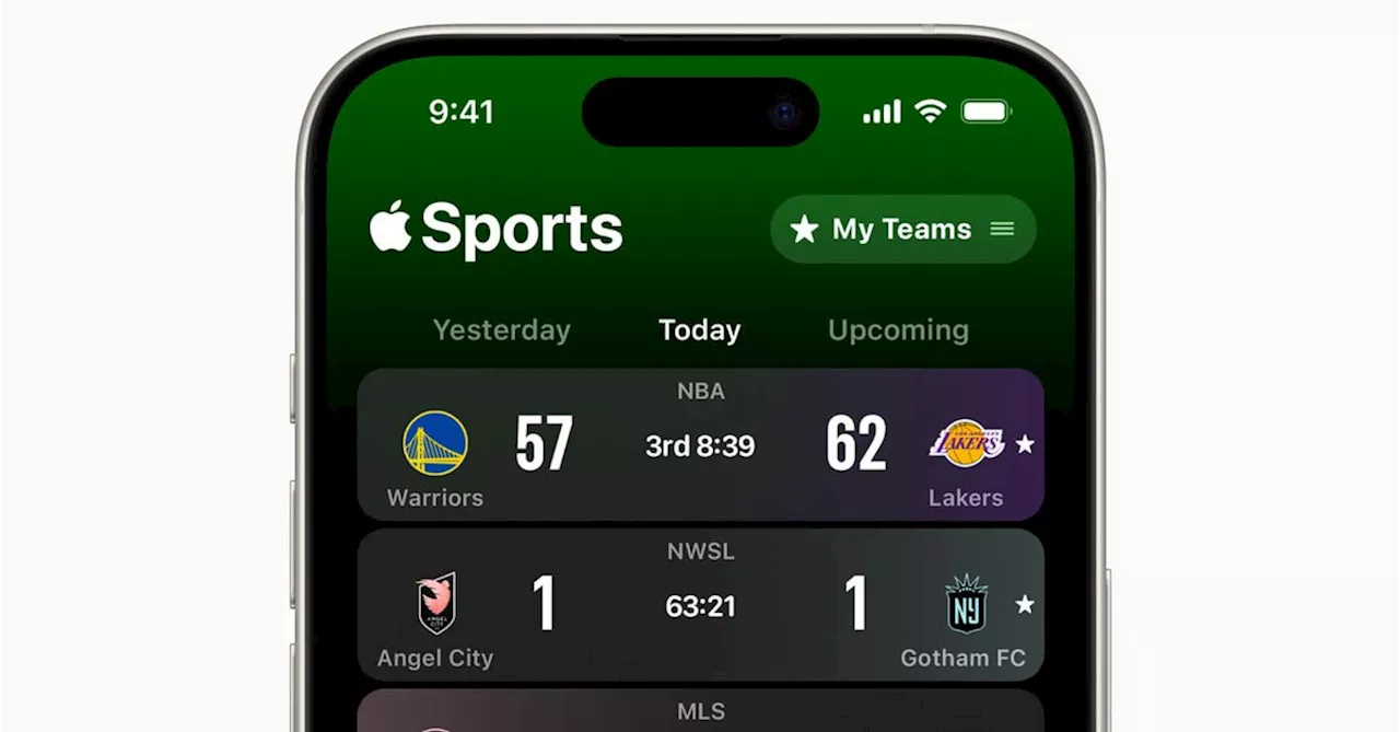 Apple launches Apple Sports app with scores and betting odds