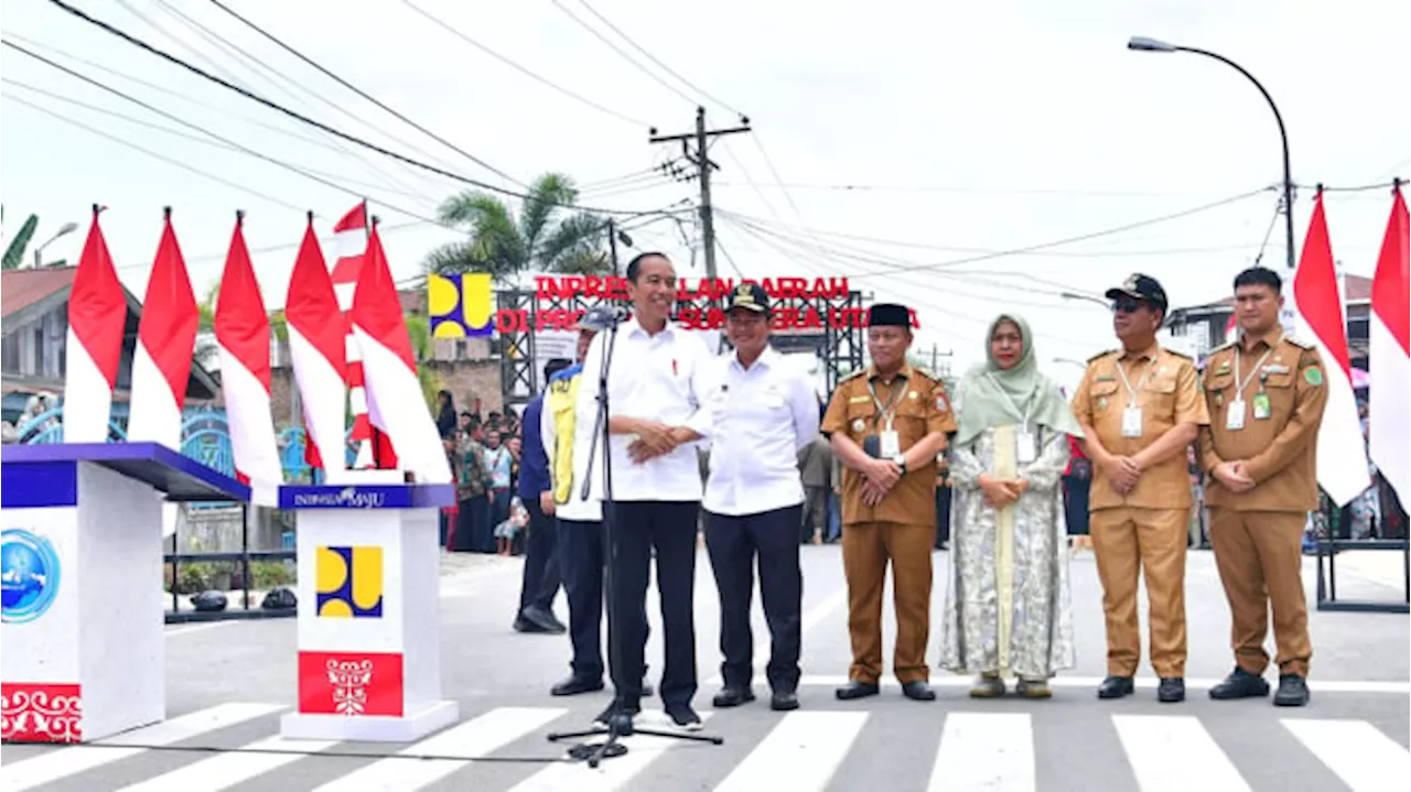 Jokowi Resmikan Pembangunan Jalan Daerah di Sumut, Habiskan Anggaran Rp 868 Miliar