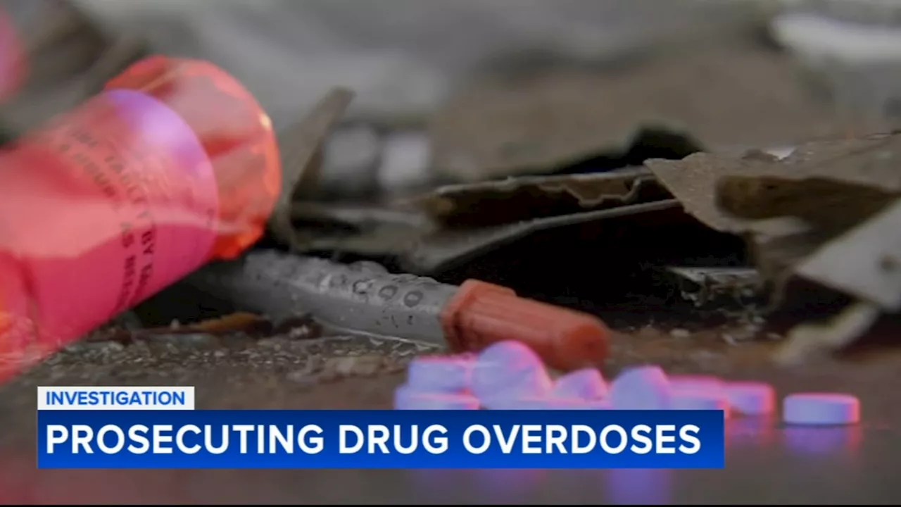 Which Pa. counties are prosecuting drug dealers when users overdose?