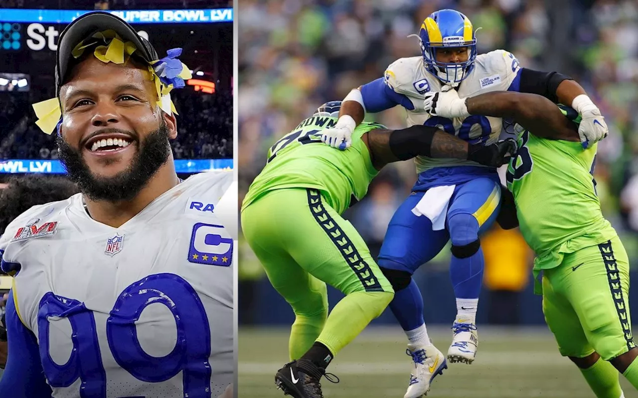 NFL: Aaron Donald, tres veces jugador defensivo del año, se retira de los emparrillados