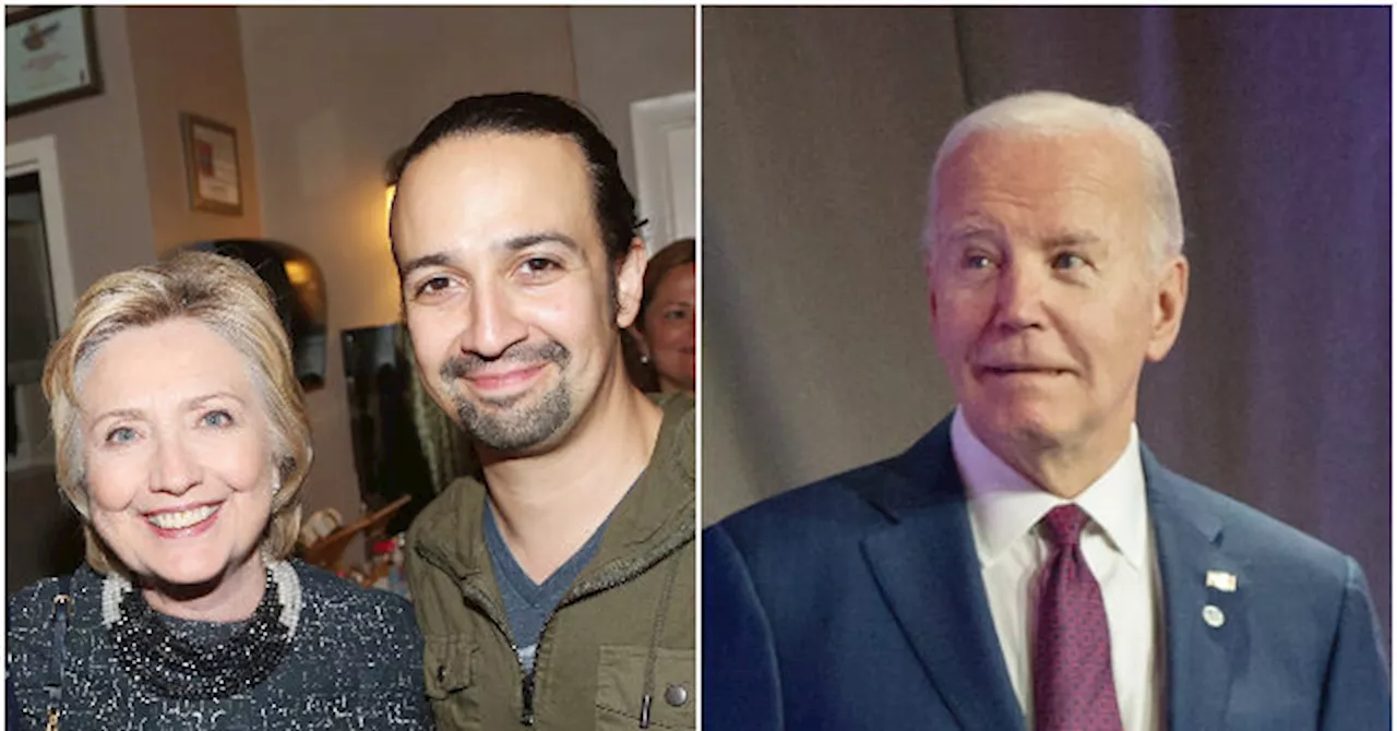 Hillary Clinton Teams with ‘Hamilton’ Star Lin-Manuel Miranda for Biden Fundraiser on Broadway