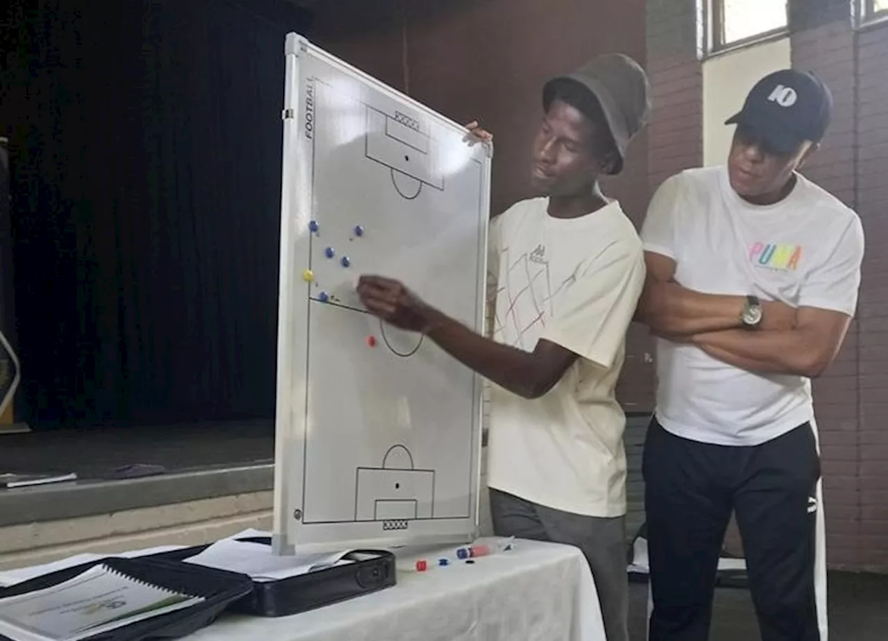 Doctor Khumalo imparts his coaching skills on township hopefuls