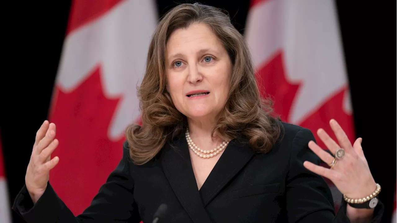 Chrystia Freeland meets with energy leaders in Calgary