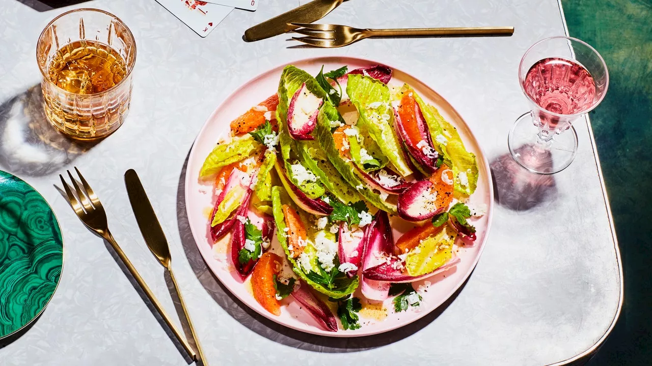 Endive, Romaine, and Orange Salad for Two