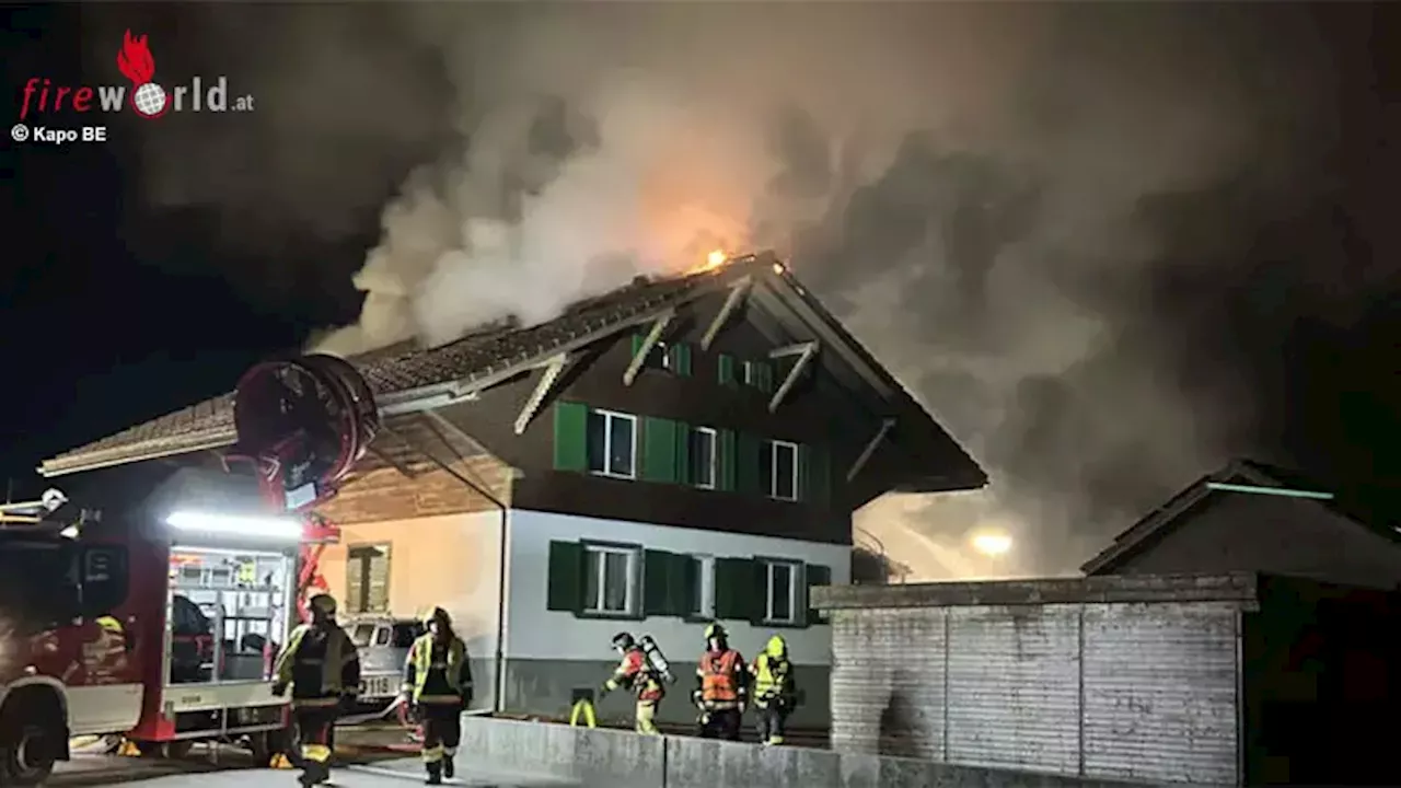 Schweiz: Haus in Lützelflüh durch Brand stark beschädigt