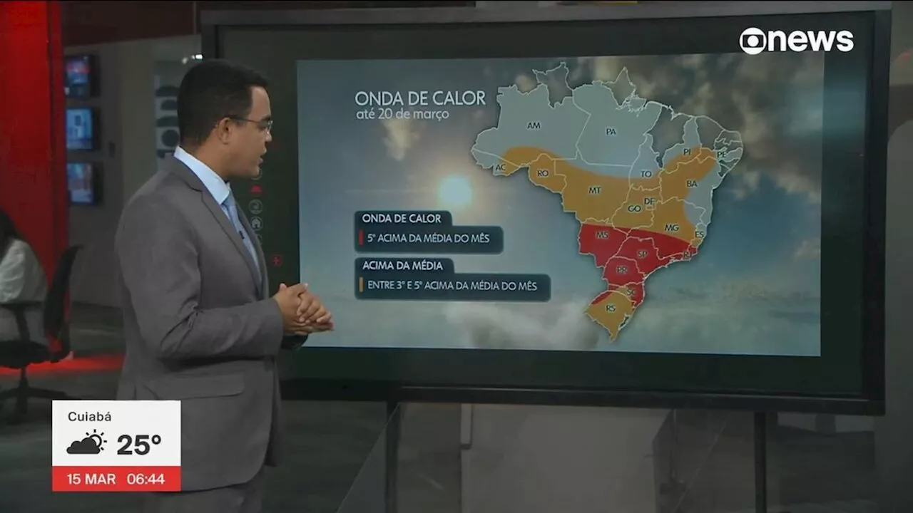 Onda de calor: Inmet emite alerta vermelho de grande perigo para 5 estados; veja previsão