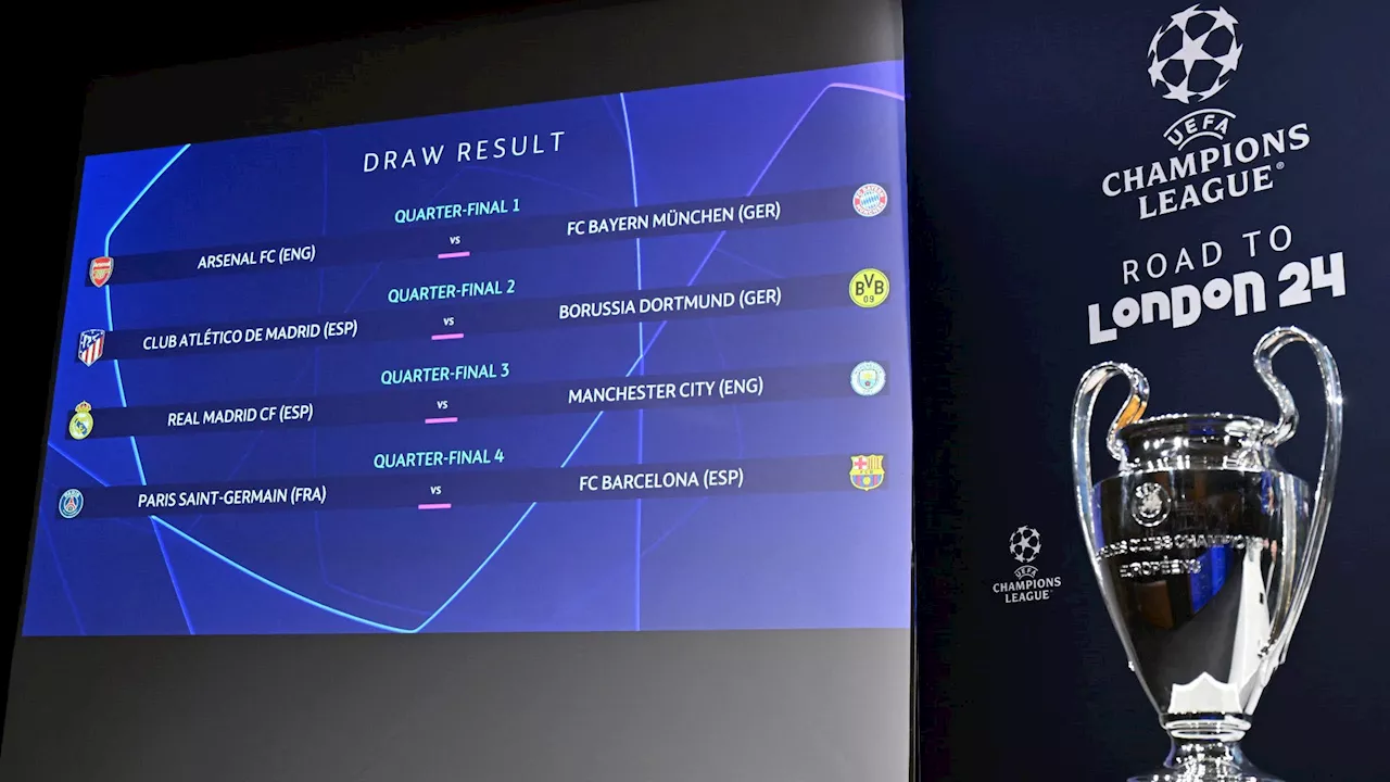 Gli accoppiamenti delle semifinali di Champions League: chi sfiderà Real Madrid o Manchester City