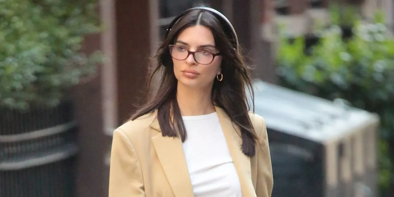 Emily Ratajkowski Puts a Springtime Twist on the Oversize Suit Look