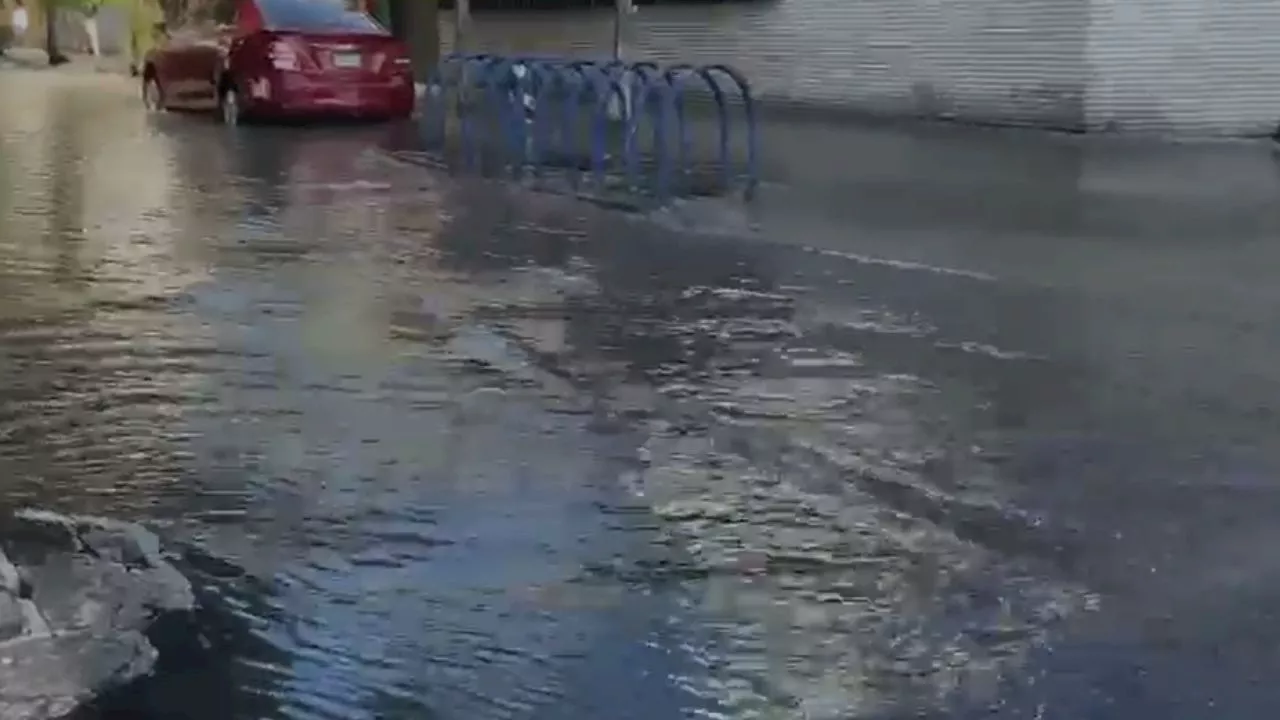 Atiende Sacmex fuga de agua en la colonia Portales