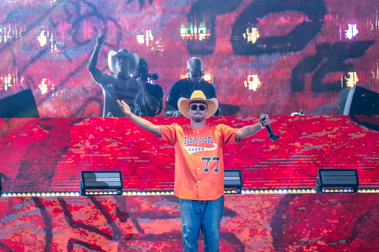 Major Lazer's Eric Alberto Lopez performs at RodeoHouston