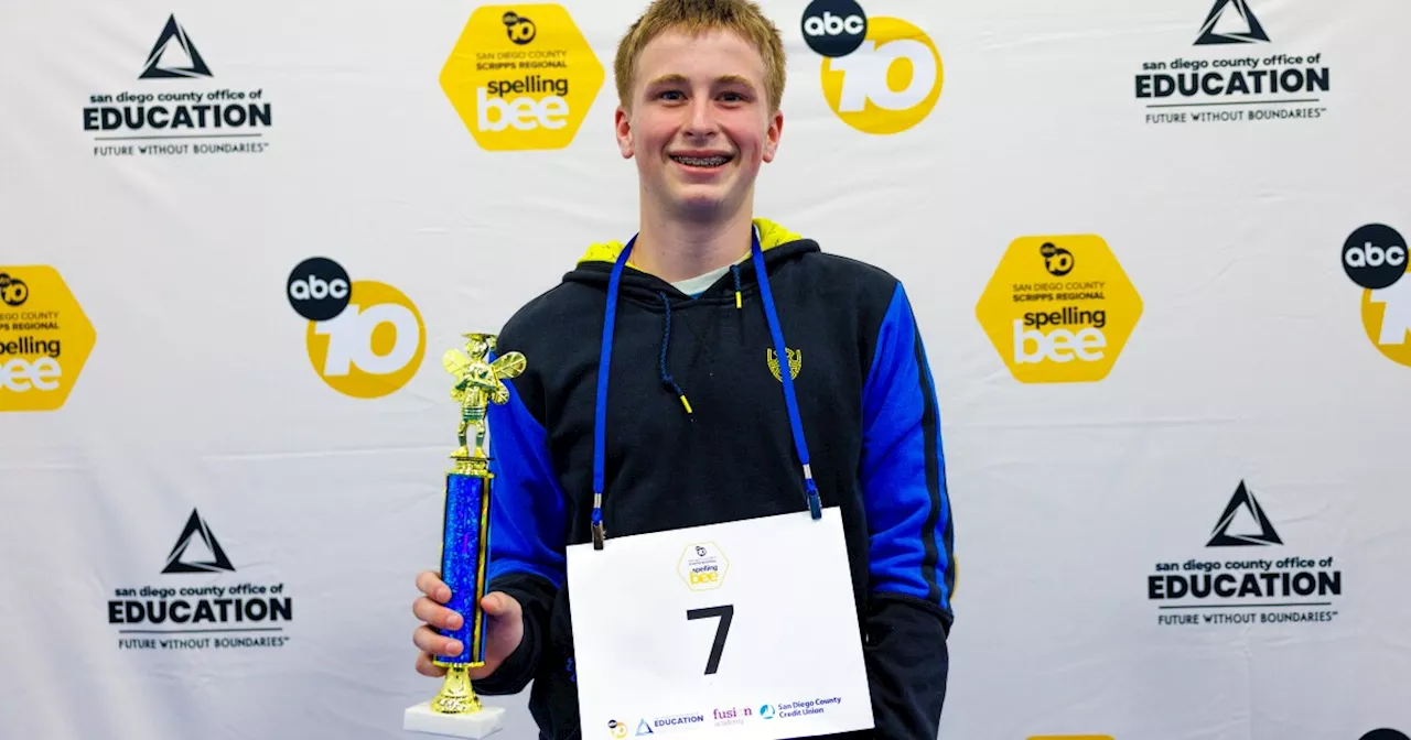 Poway middle schooler Benjamin Evans wins 2024 San Diego County spelling bee