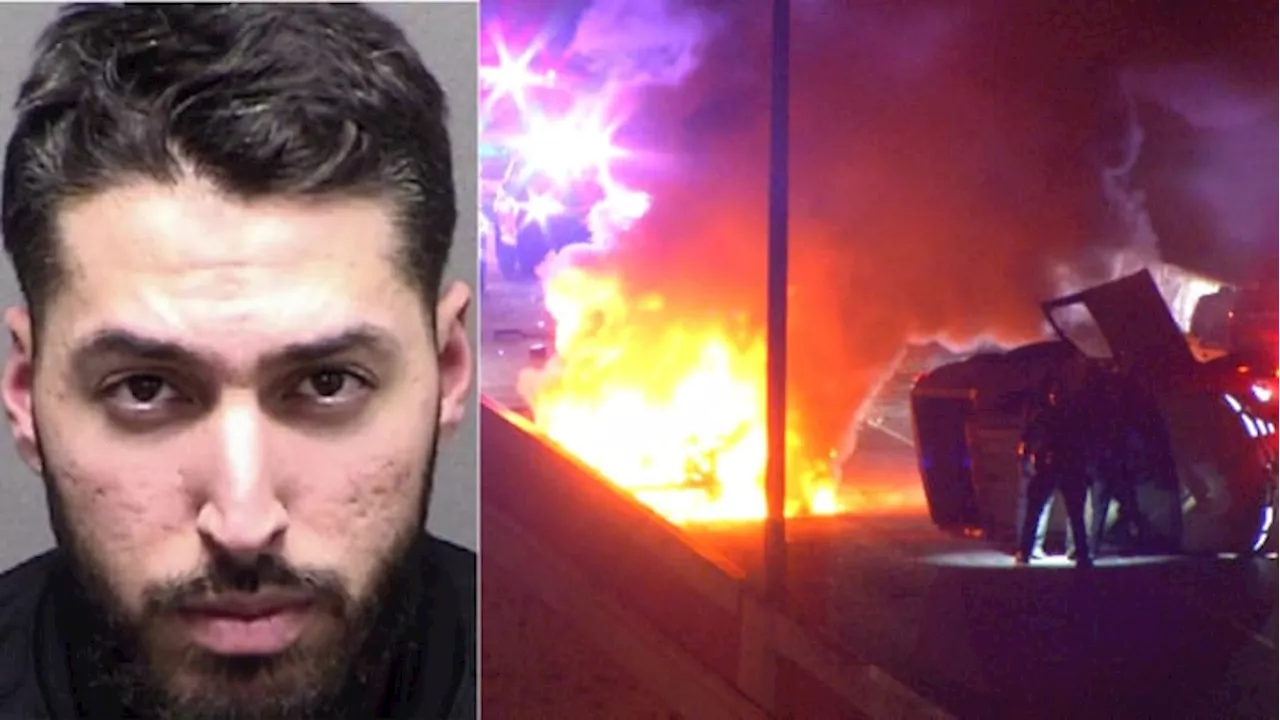 Man arrested in connection with fiery crash, rollover that killed driver at Hwy 281, Loop 410 interchange