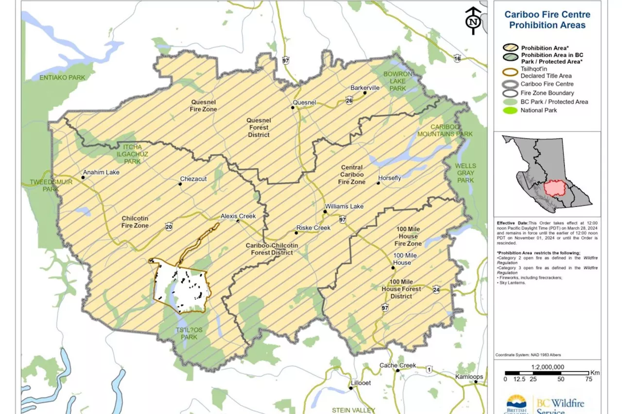 Category 2 and 3 open fire ban planned for Cariboo region