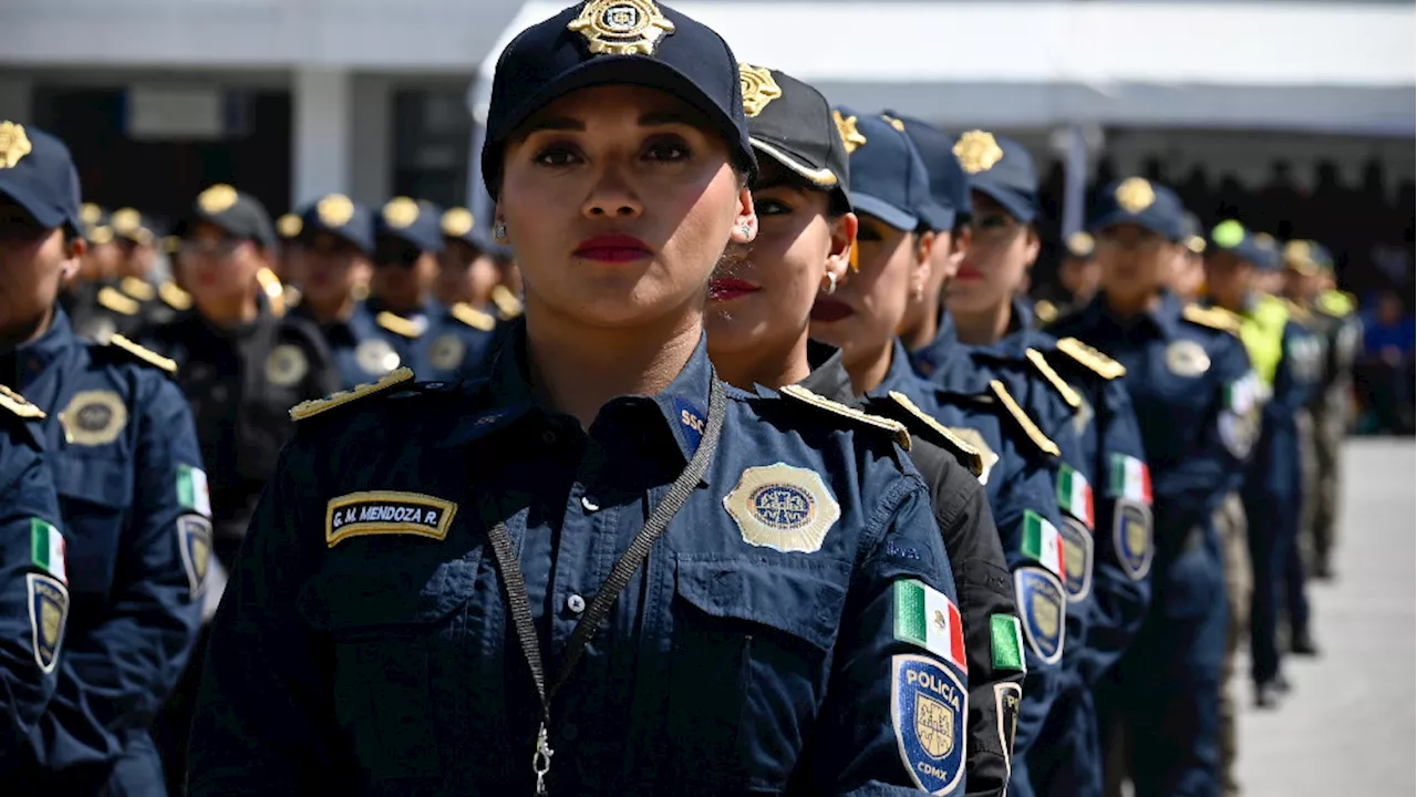 Policías nuevos reforzarán seguridad en la Ciudad de México