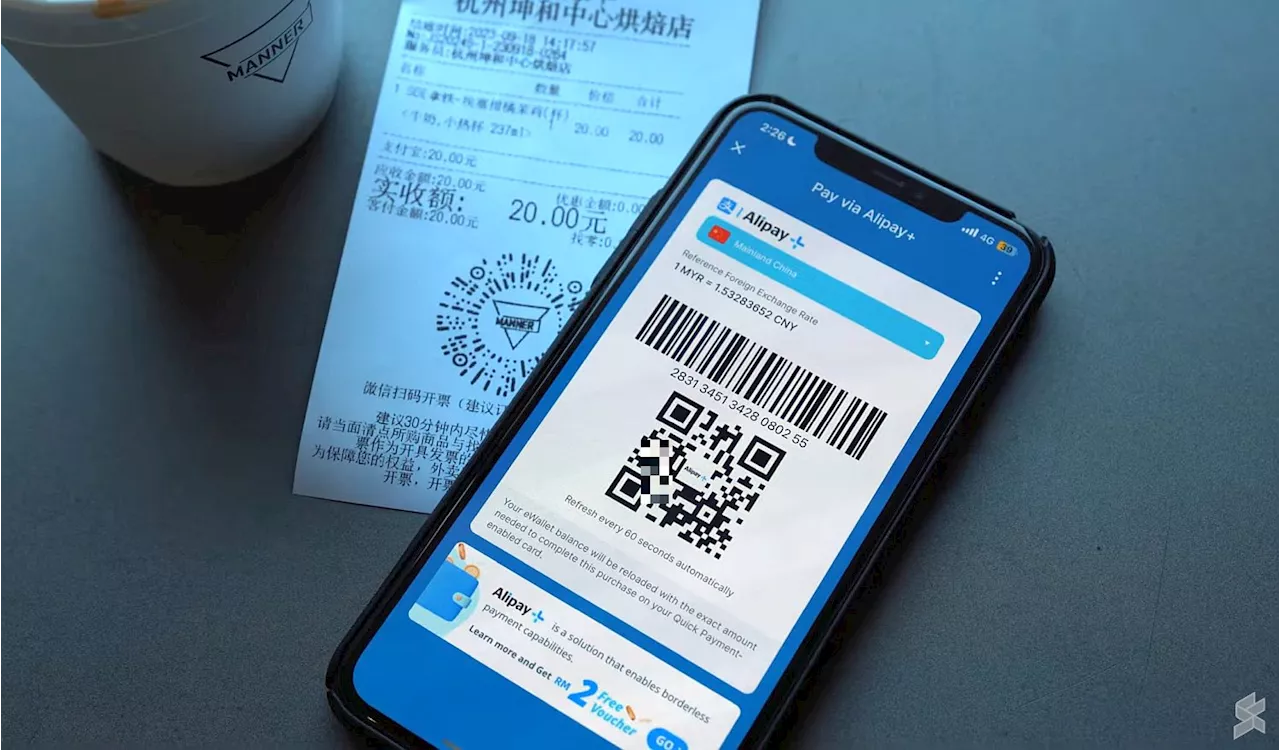 TNG eWallet Alipay QR transaction limit in China raised