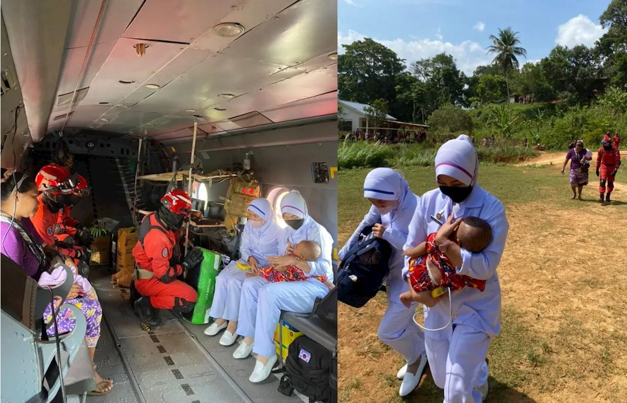 Bomba medevacs Orang Asli infant to Gua Musang Hospital