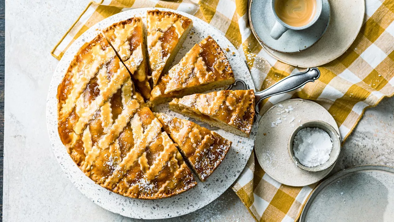 Italienische Crostata mit Fruchtkonfitüre