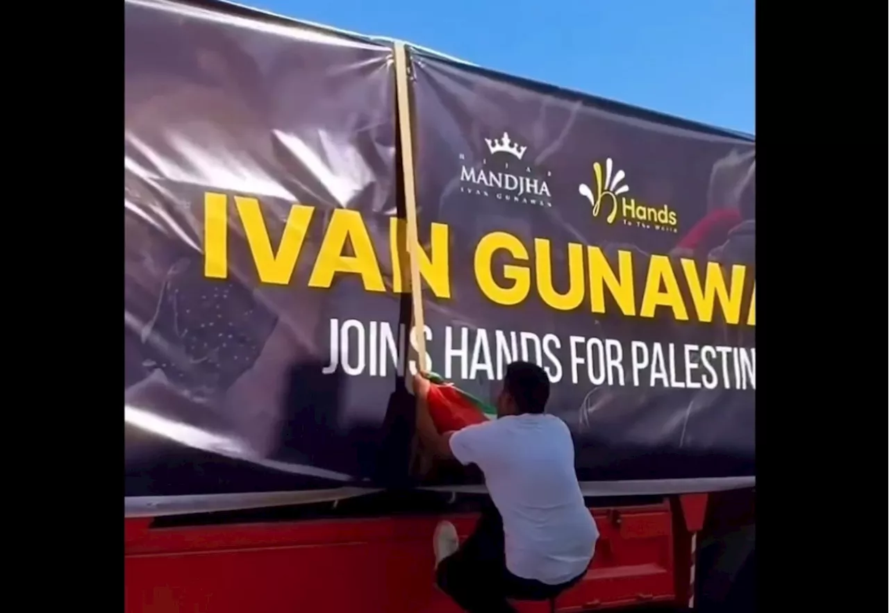 Alhamdulillah, 6 Kontainer Bantuan Ivan Gunawan untuk Warga Palestina Tiba di Gaza