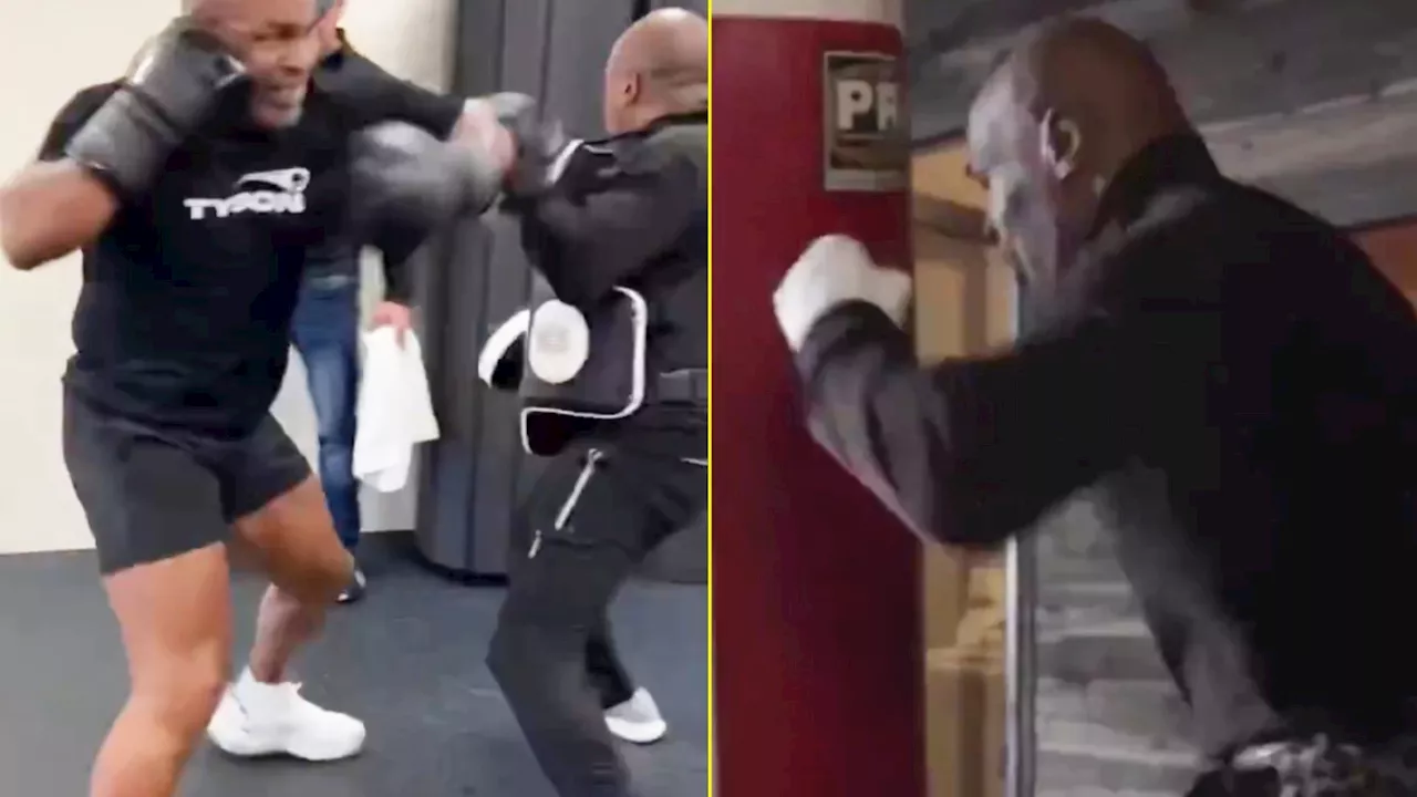 – Mike Tyson’s ‘monster’ training footage has fooled fans ahead of Jake Paul fight...