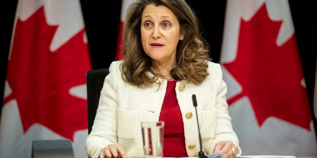 Politics This Morning: Freeland goes west