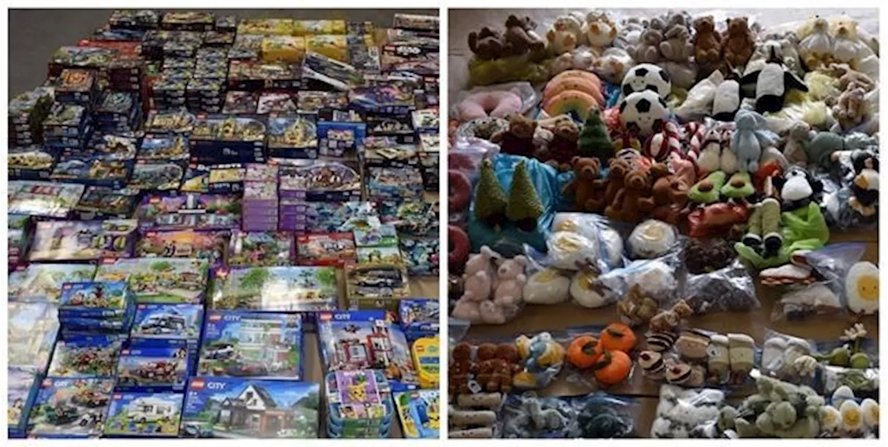 B.C. Mounties seize cache of stolen Lego, Jellycat toys, clothes worth $150,000